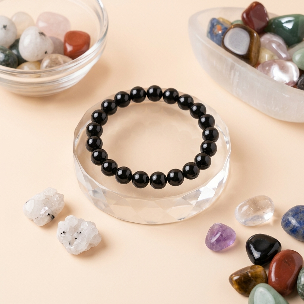 Black Tourmaline Bracelet Round
